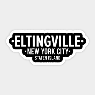 Eltingville Zen - Staten Island Minimalist Apparel - NYC Sticker